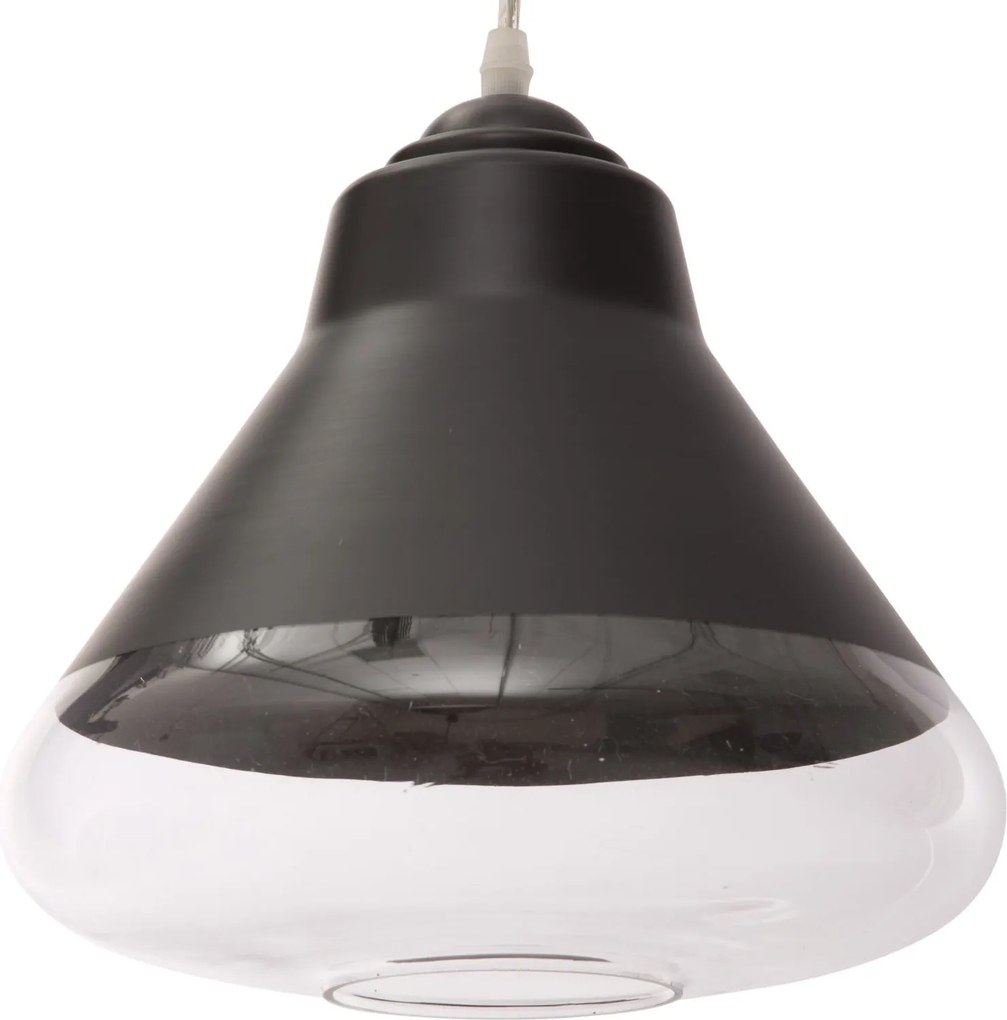 Lampa wisząca, czarna, Ø 25 cm