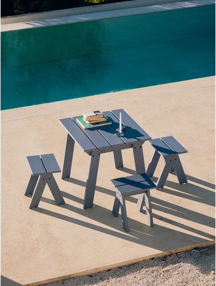 Stół ogrodowy z litego drewna sosnowego 77x79 cm Navo – noo.ma