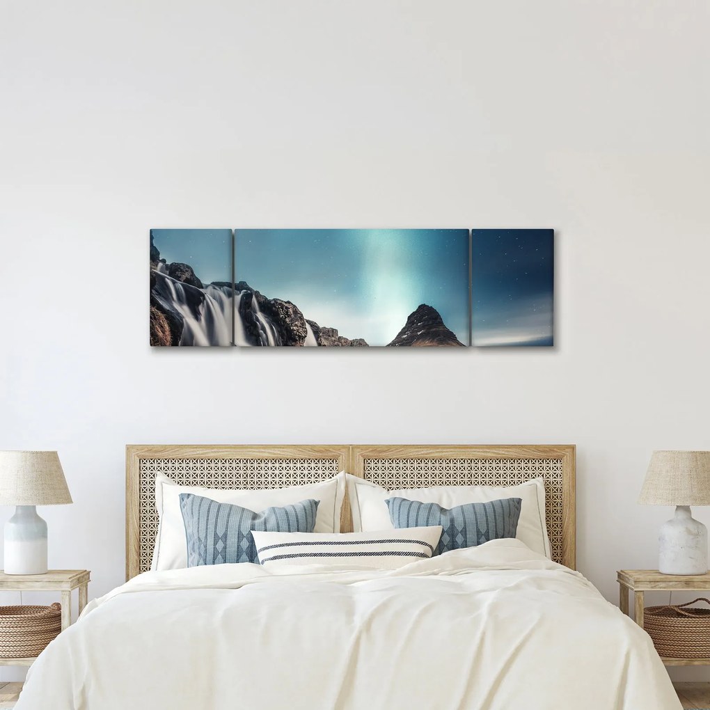 Obraz wodospadów (170x50 cm)