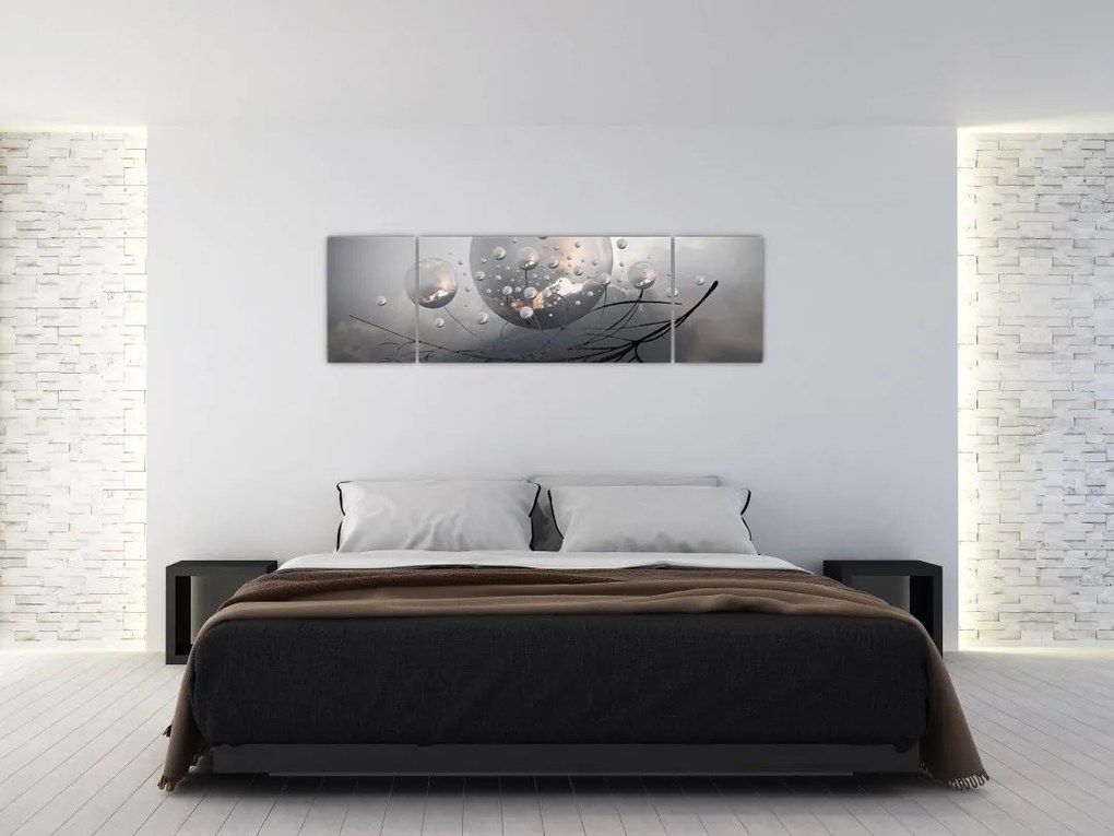 Obraz abstrakcyjnych kul (170x50 cm)