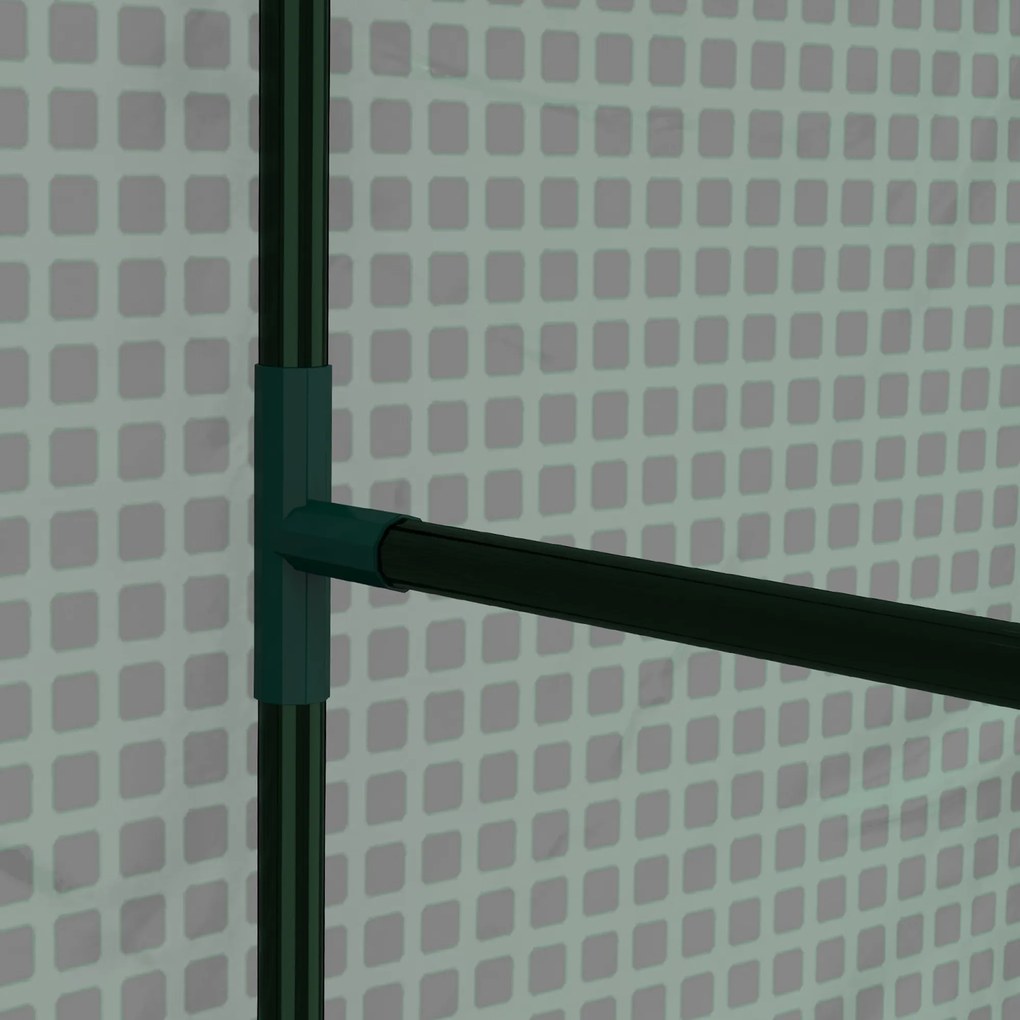 Outsunny Szklarnia / inspekt, odporna na warunki pogodowe, drzwi rolowane, 100 cm x 80 cm x 150 cm, zielona | Aosom PL