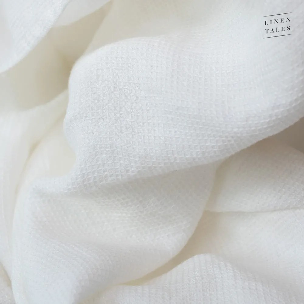 Biały lniany ręcznik 30x30 cm – Linen Tales