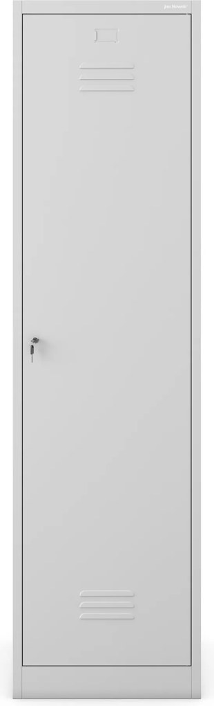 Metalowa szafa gospodarcza AGNES, 500 x 1850 x 500 mm, szara