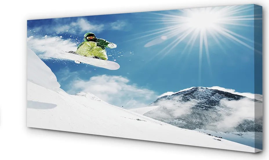 Obraz na płótnie Wolność Na Snowboardzie