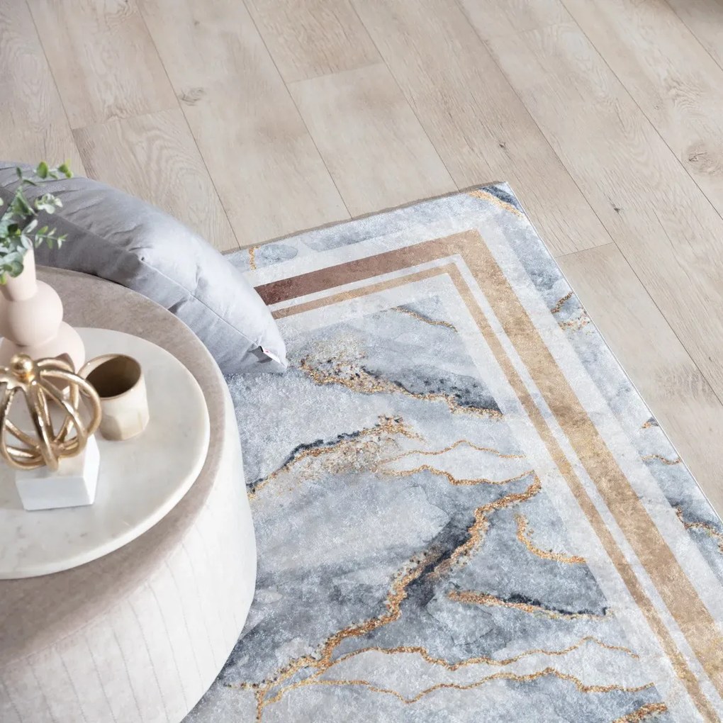 Dywan SQUITTA GREY GOLD 120x180 szary ELTAP