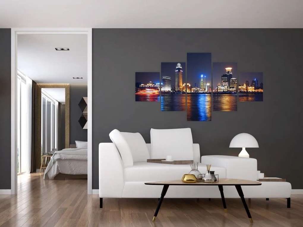 Obraz - Refleksy nocy (125x70 cm)
