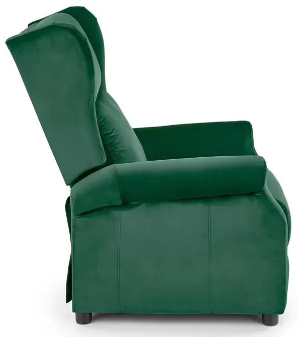 Zielony fotel uszak rozkładany R9-D95