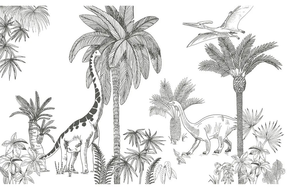 Tapeta dziecięca 400 cm x 248 cm Jurassic Period – Lilipinso