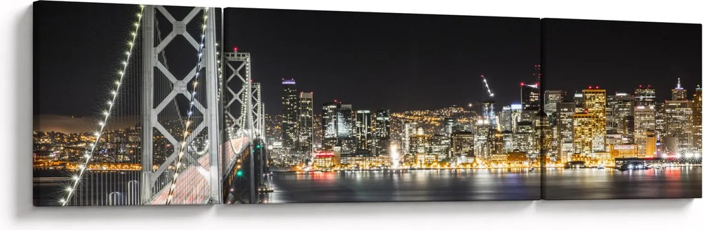 Obraz Brooklyn Bridges i Nowego Jorku (170x50 cm)