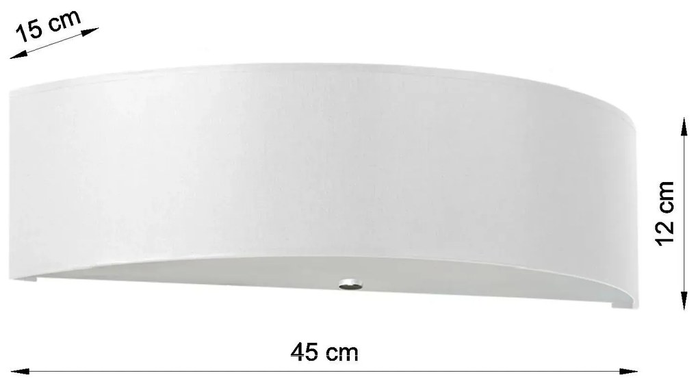Biały minimalistyczny kinkiet - EX708 Z8-A21