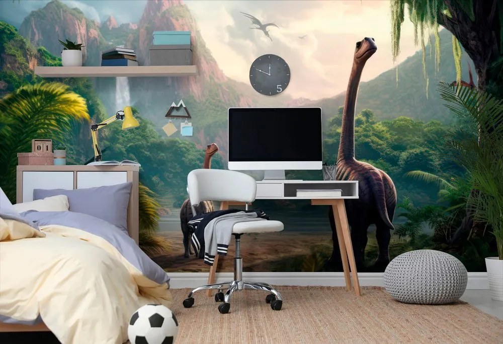 Tapeta nieznana kraina dinozaurów