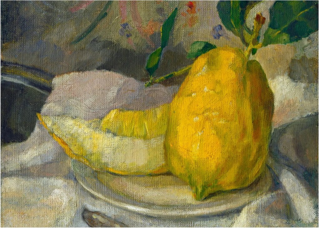 Obraz na szkle - French 19th Century, Melon and Lemon, reprodukcje (70x50 cm)