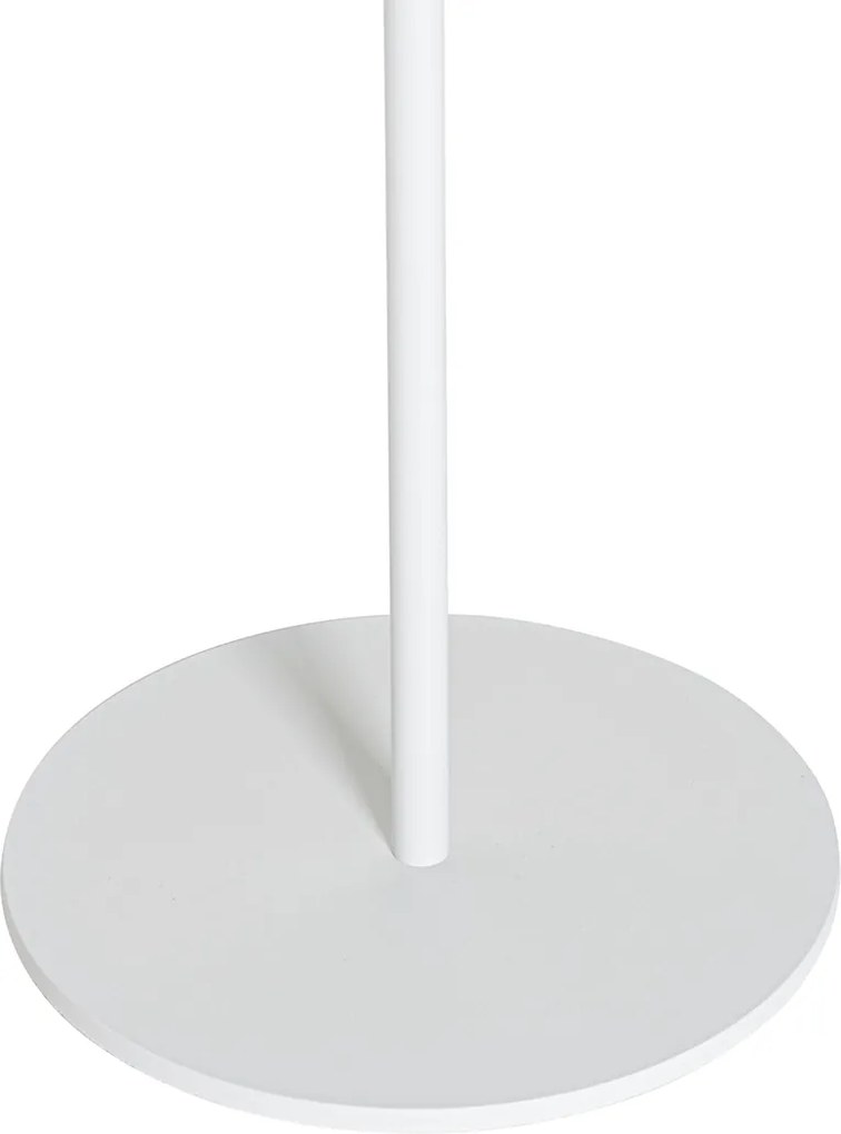 Lampa podłogowa zewnętrzna biała z LED 3-stopniowo ściemnialna na solarną - Ferre