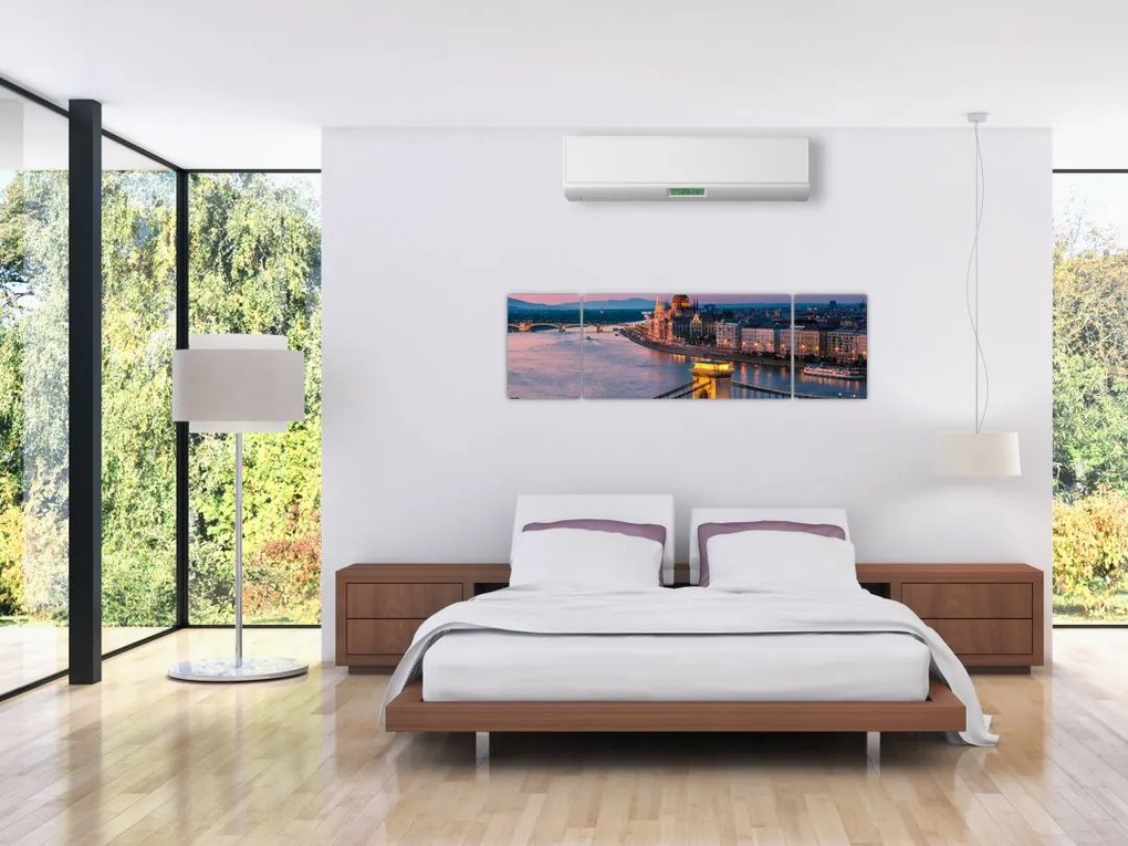 Obraz - Panorama miasta, Budapeszt, Węgry (170x50 cm)