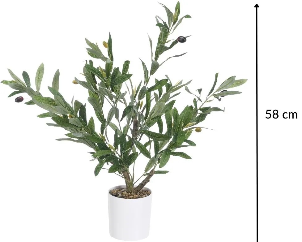 Dekoracyjne drzewko oliwne, 58 cm