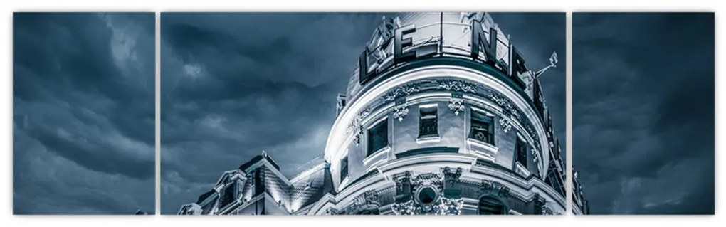 Obraz architektury w ciemności (170x50 cm)