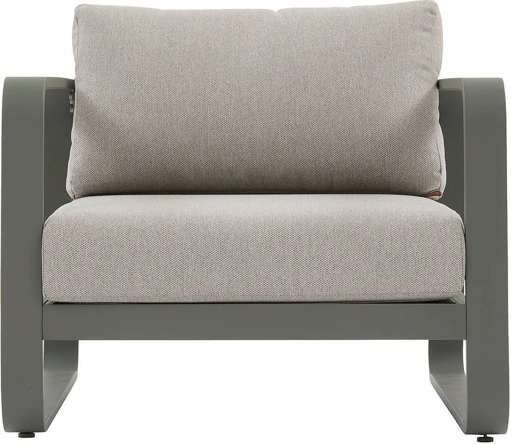 Zestaw aluminiowy ISABELLA dla 5 osób (oliwkowy)