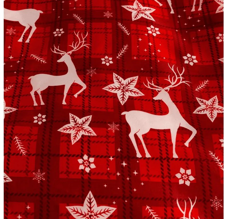 PrzytulneMieszkanie.pl PrzytulneMieszkanie.pl Pościel z mikrofibry VELVET CHRISTMAS czerwone Rozmiar pościeli: 70 x 90 cm | 140 x 200 cm
