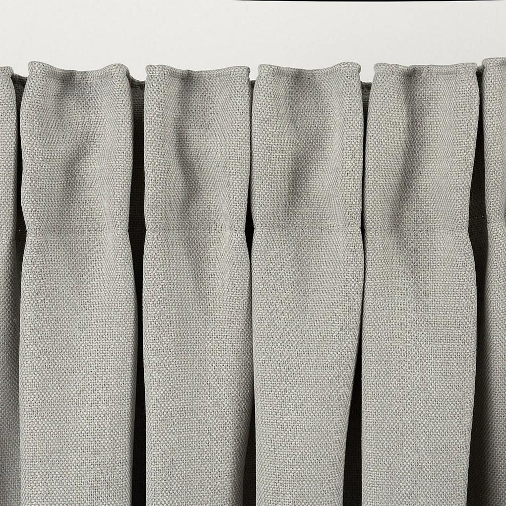 Zasłona zaciemniająca na taśmie marszczącej blackout strukturalny szary 140 x 280 cm 1 szt.