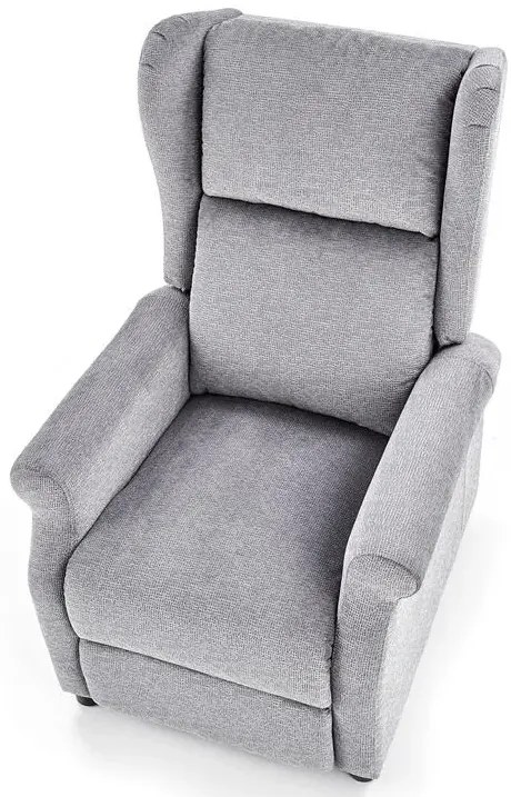 Popielaty fotel masujący P1-A93