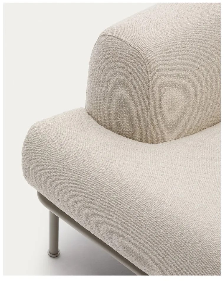 Beżowa sofa z materiału bouclé 234 cm Aurum – Kave Home