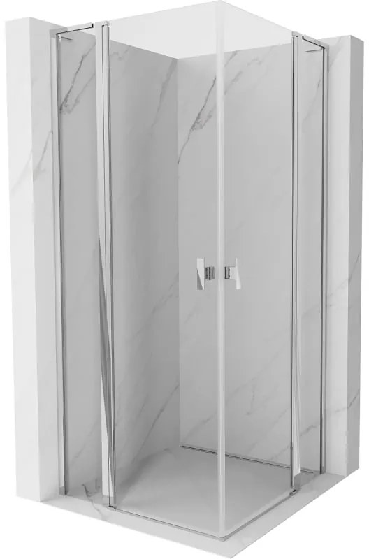 Mexen Mist L Duo kabina prysznicowa uchylna 115 x 115 cm, transparent, chrom - 8A4L-115-115-01-00