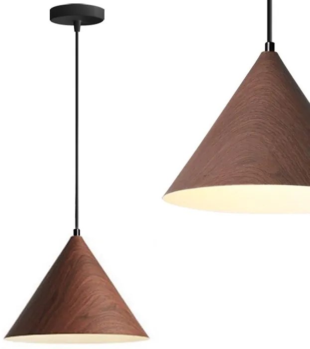 LAMPA SUFITOWA WISZĄCA APP1443-1CP DARK WOOD