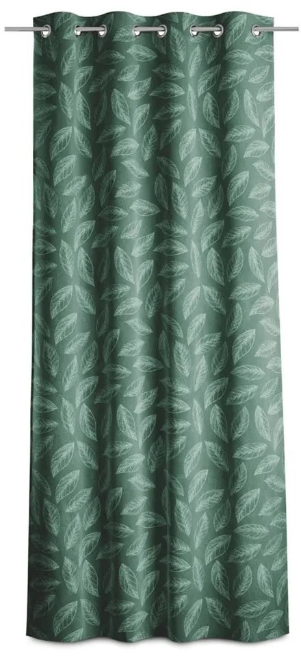 Zielona aksamitna zasłona 140x250 cm Calm – Restilo
