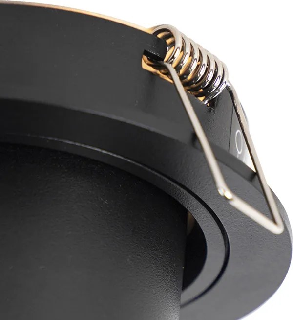 Inteligentny reflektor wpuszczany czarny z możliwością przechylania z WiFi GU10 - Installa