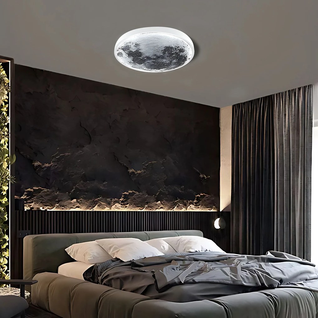 Lampa sufitowa APP1806-CW Moon plafon LED BIAŁA
