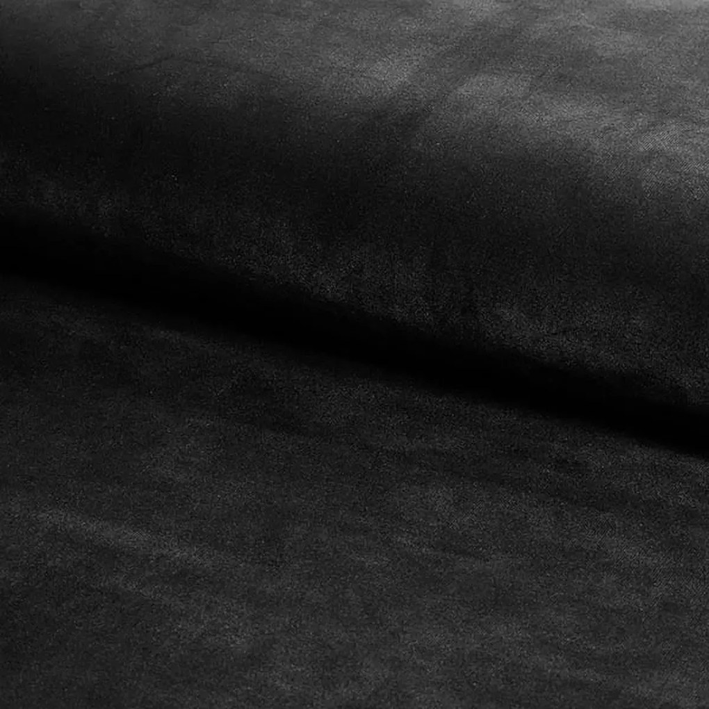 Krzesło tapicerowane APPLE VELVET czarne SIGNAL