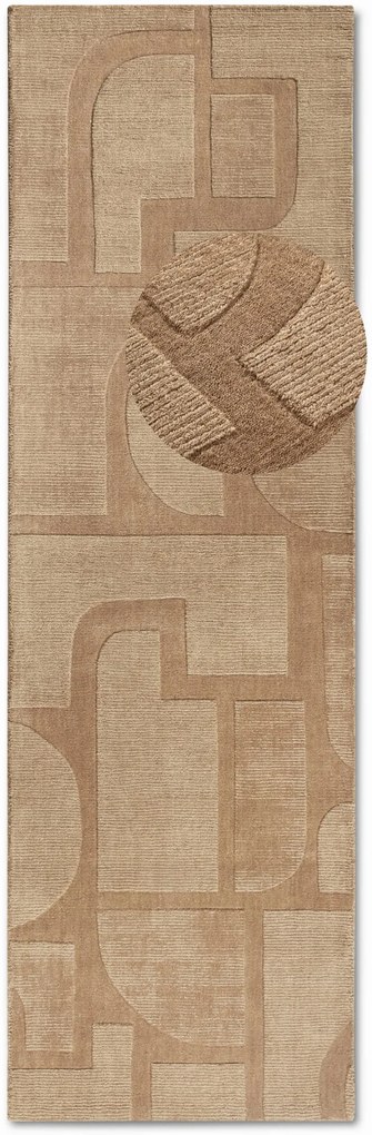Dywan wełniany Villeroy &amp; Boch Alexis beżowy 80 cm x 250 cm