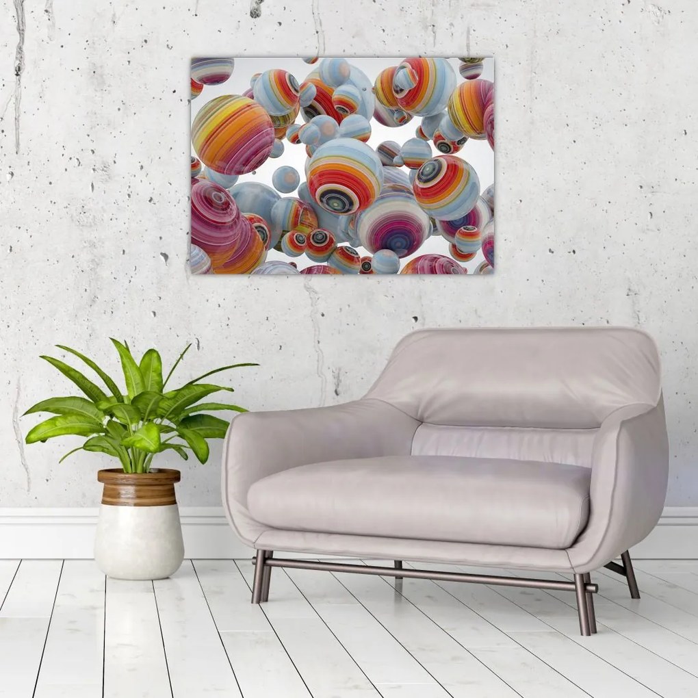 Obraz malowanych kulek (70x50 cm)