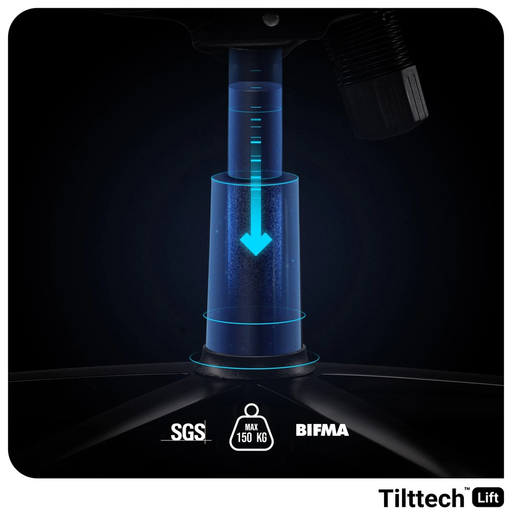 Materiałowy fotel gamingowy Diablo X-Player 2.0 Normal Size, Frost White