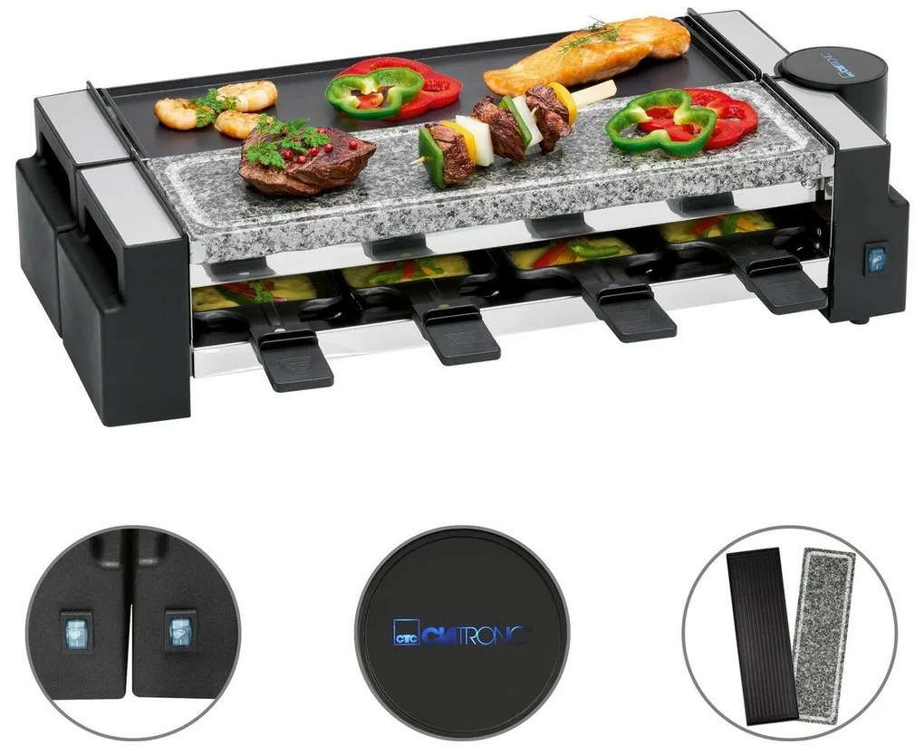 Clatronic RG 3678 grill raclette 2w1