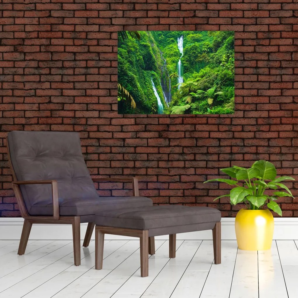Obraz - Wodospady Madakaripura, Jawa Wschodnia, Indonezja (70x50 cm)