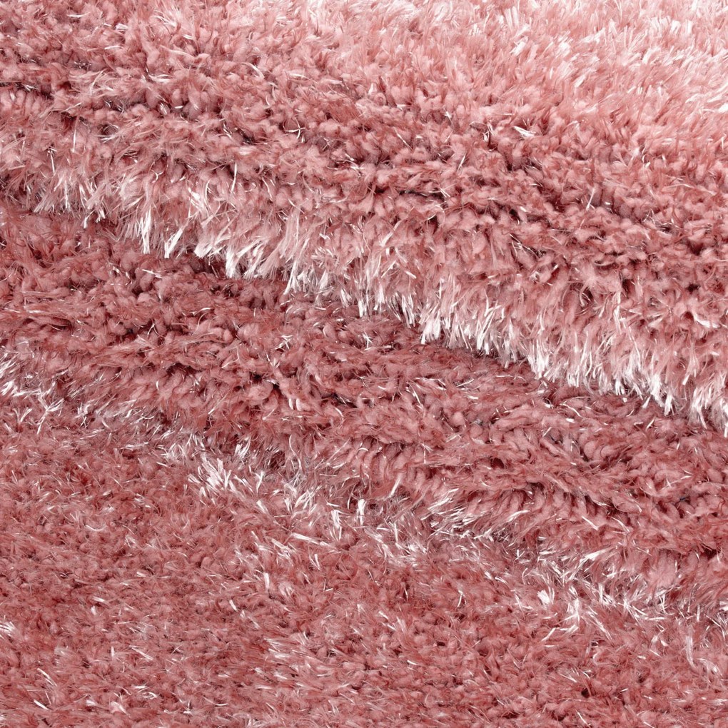 Dywan shaggy poliestrowy Brilliant różowy 280 cm x 370 cm