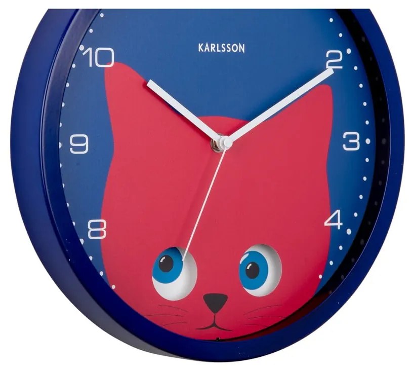 Zegar dziecięcy ø 31 cm Peekaboo Cat – Karlsson