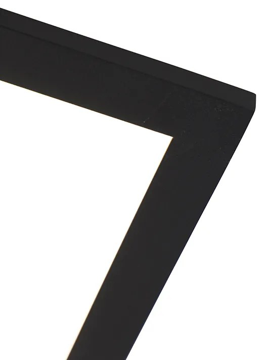 Nowoczesna lampa sufitowa czarna w komplecie z LED 40 cm - Liv Nowoczesny Oswietlenie wewnetrzne