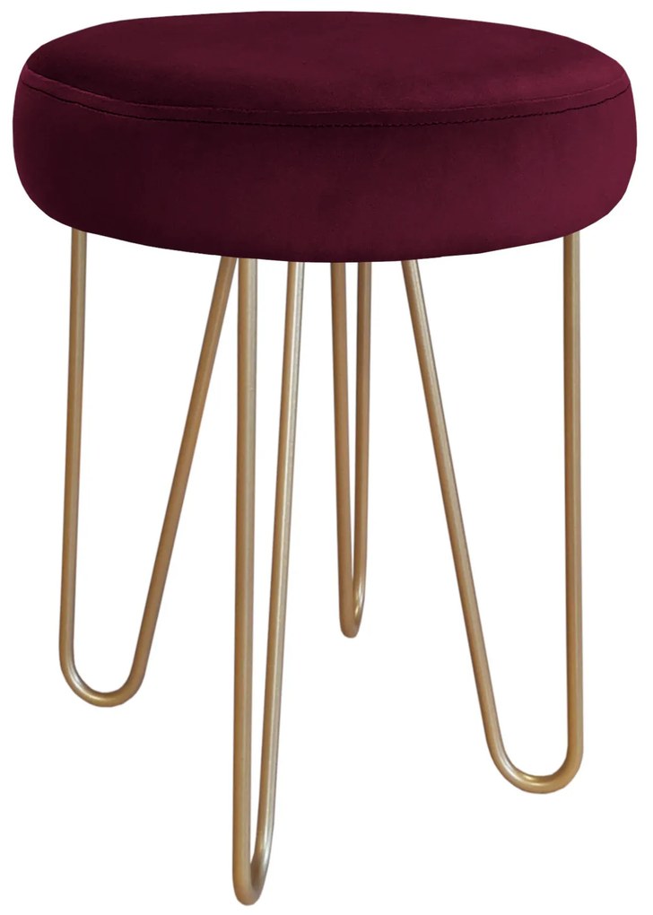 Taboret Venus HAIRPIN noga złota MG02