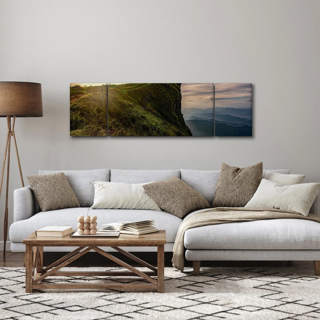 Obraz kobiet na klifie (170x50 cm)