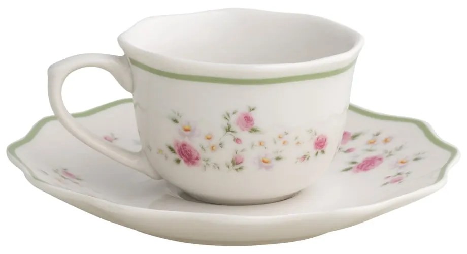 Białe porcelanowe filiżanki zestaw 2 szt. na espresso 90 ml Nonna Rosa – Brandani
