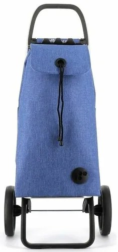 Torba na zakupy Rolser I-Max Tweed 2 Logic RSG nakółkach, niebieska