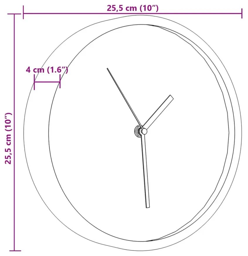 Niebieski zegar ścienny z lisem F5-P88