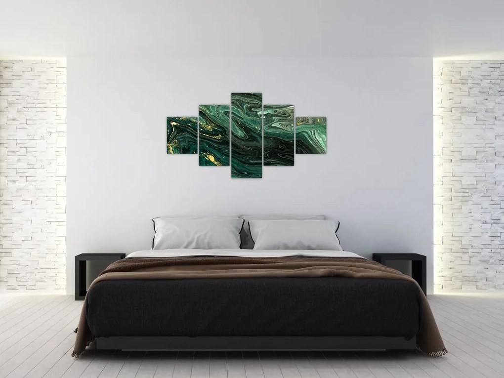 Obraz - Zielony marmur (125x70 cm)