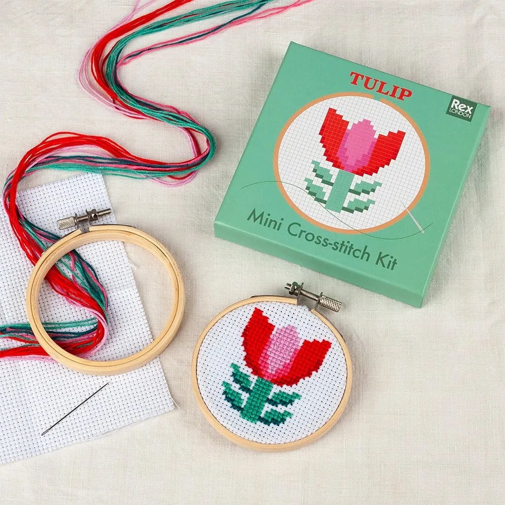 Zestaw kreatywny Cross-stitch Kit Tulip – Rex London