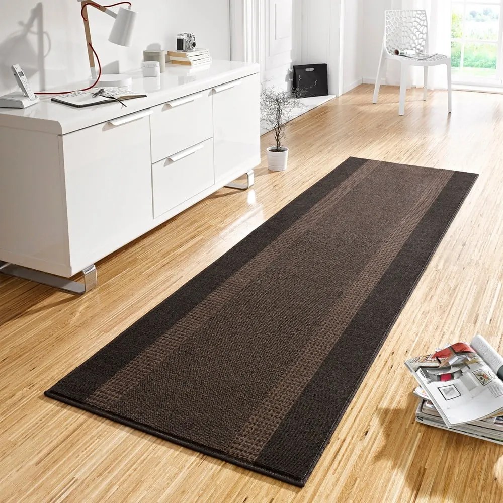 Brązowy chodnik Hanse Home Basic, 80x200 cm