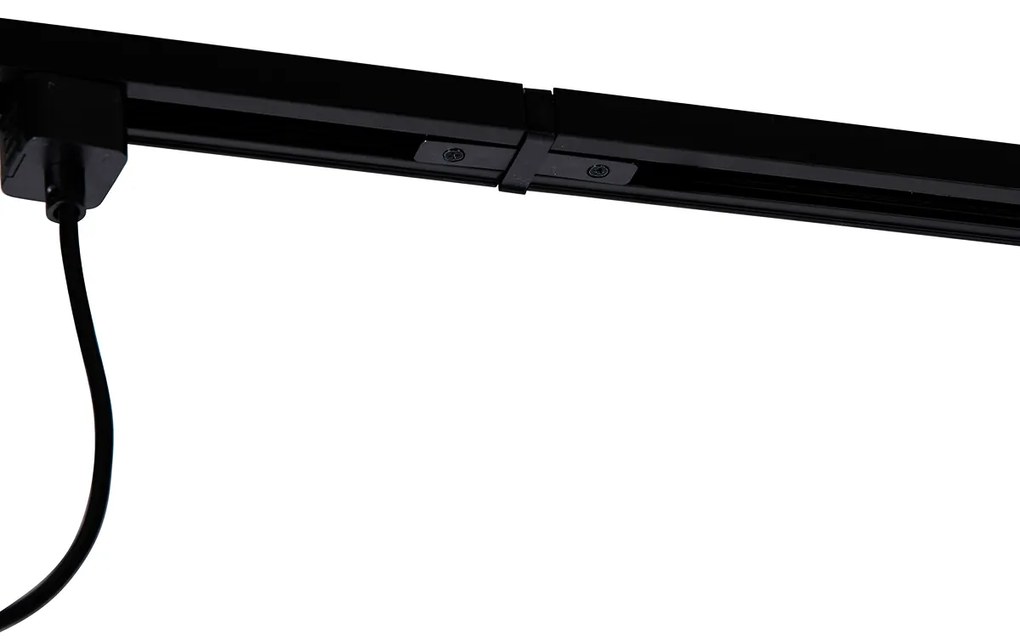 Nowoczesny system szynowy z 5 lampami wiszącymi czarny 1-fazowy - Iconic Cavalux Nowoczesny Oswietlenie wewnetrzne