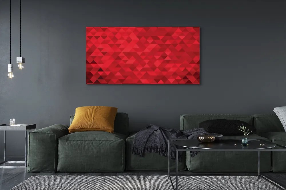 Fotoobraz na płótnie Czerwone Trójkąty