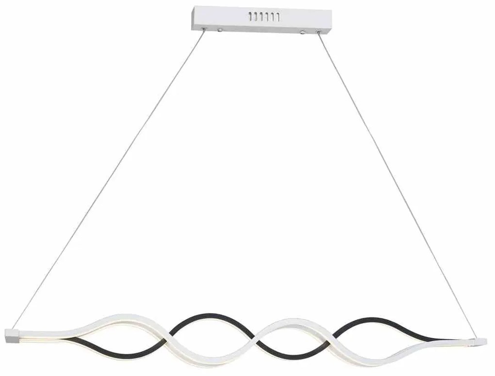 LAMPA WISZĄCA FALA Biała SPLIT 36W LED